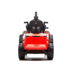 Elektrický traktor s lyžicou a vlečkou SX2068 - červený